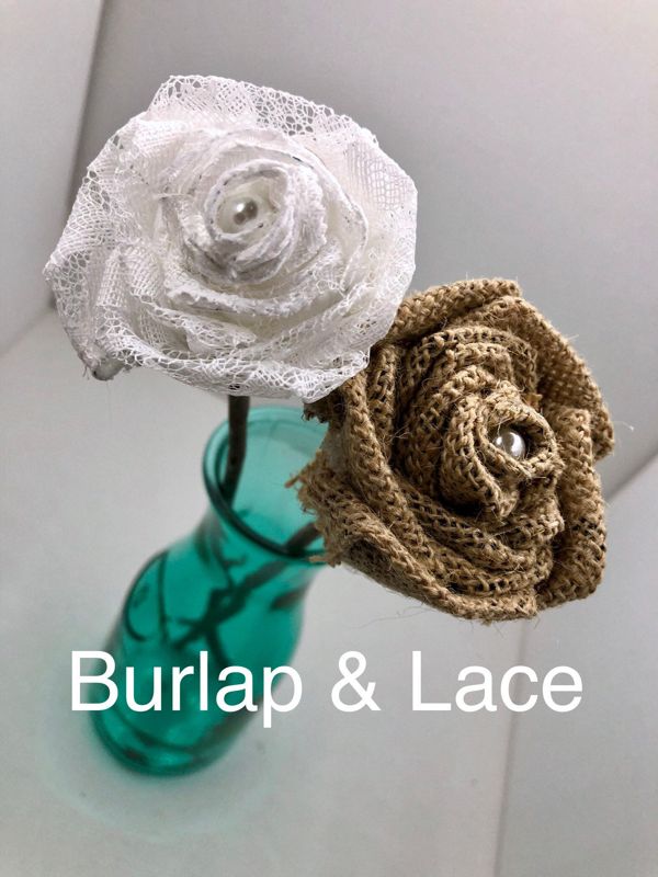 Single Fabric Rose with Stick Stem, Build Your Own Bouquet, Custom Flower Bouquet, Custom Rose Bouquet, Gift for Her, Mothers Day Flower