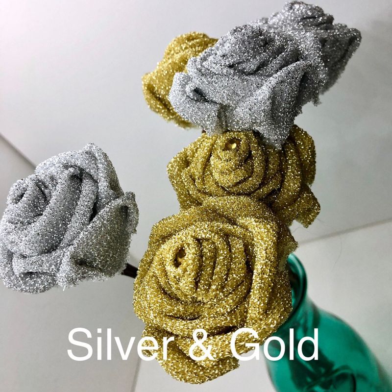 Single Fabric Rose with Stick Stem, Build Your Own Bouquet, Custom Flower Bouquet, Custom Rose Bouquet, Gift for Her, Mothers Day Flower