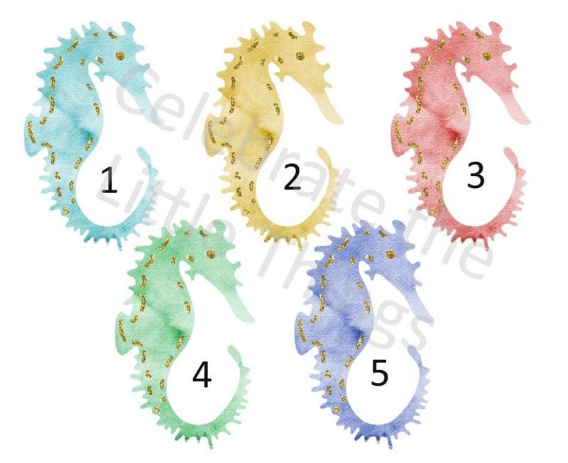 personalized notepad . SEAHORSE notepad . watercolor seahorse, tropical summer . personalized stationary . stationery gift
