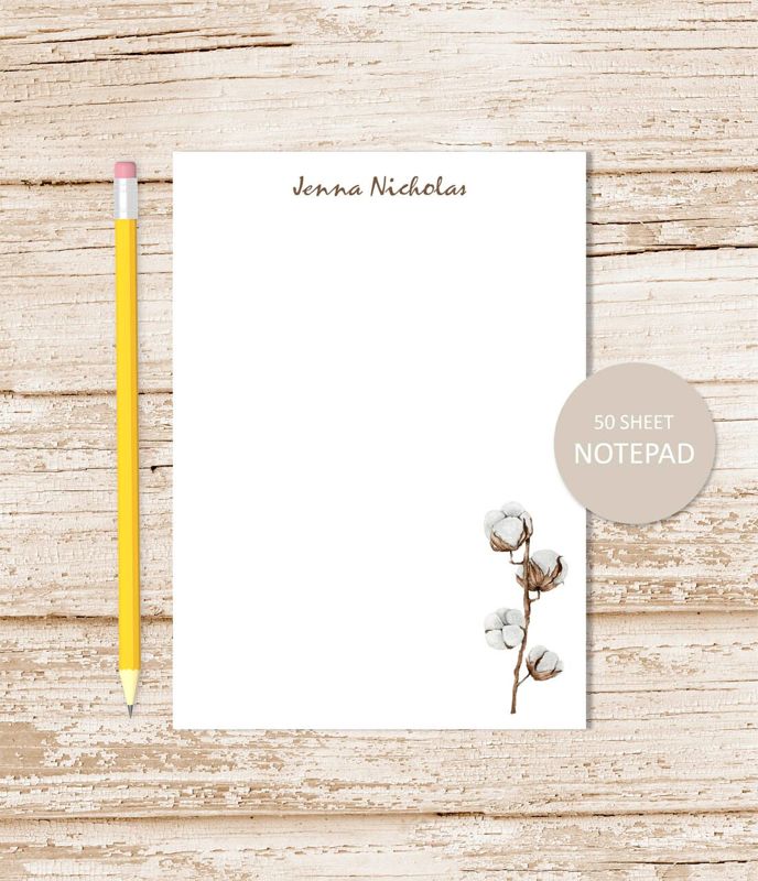 Cotton Branch Notepad
