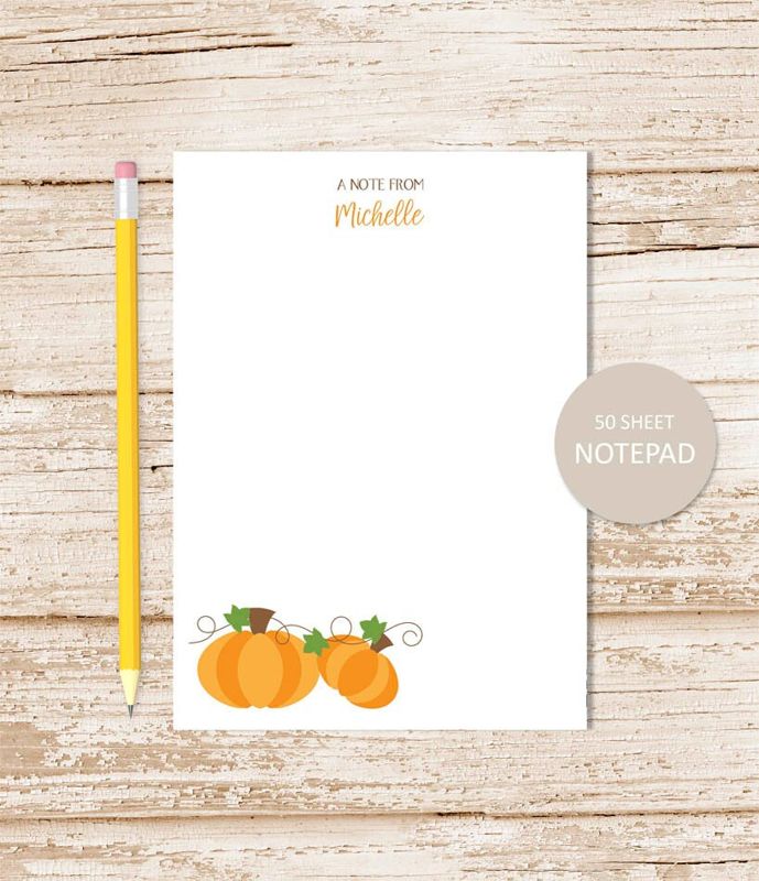 Two Pumpkins Notepad