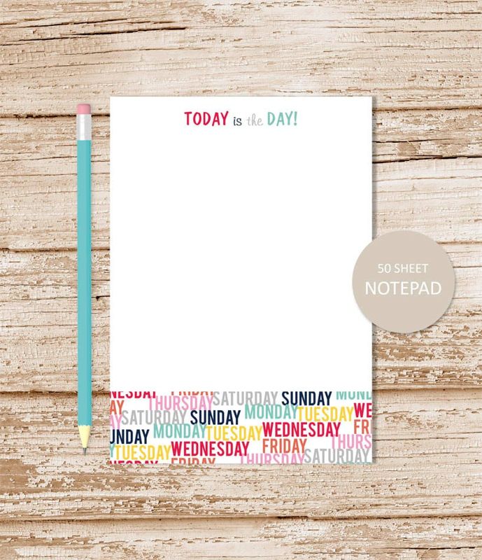 Today is the Day Notepad