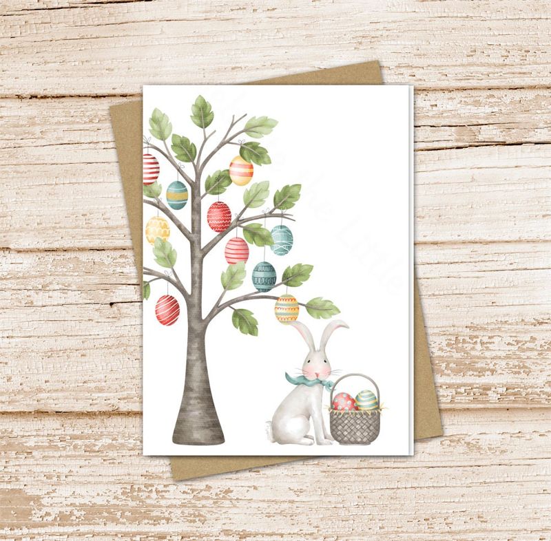 Easter Tree Card Set