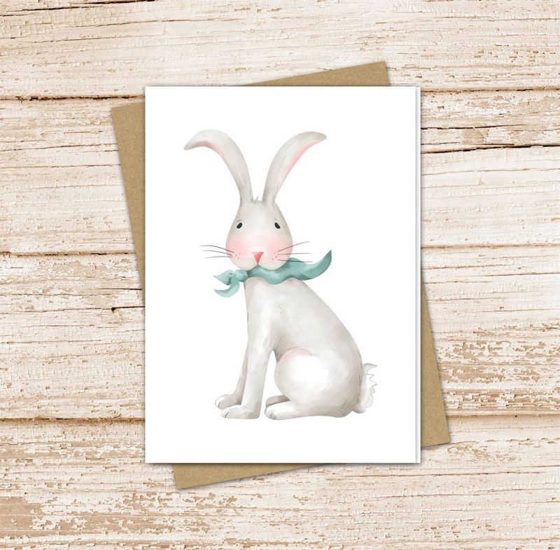 Easter Rabbit Card Set