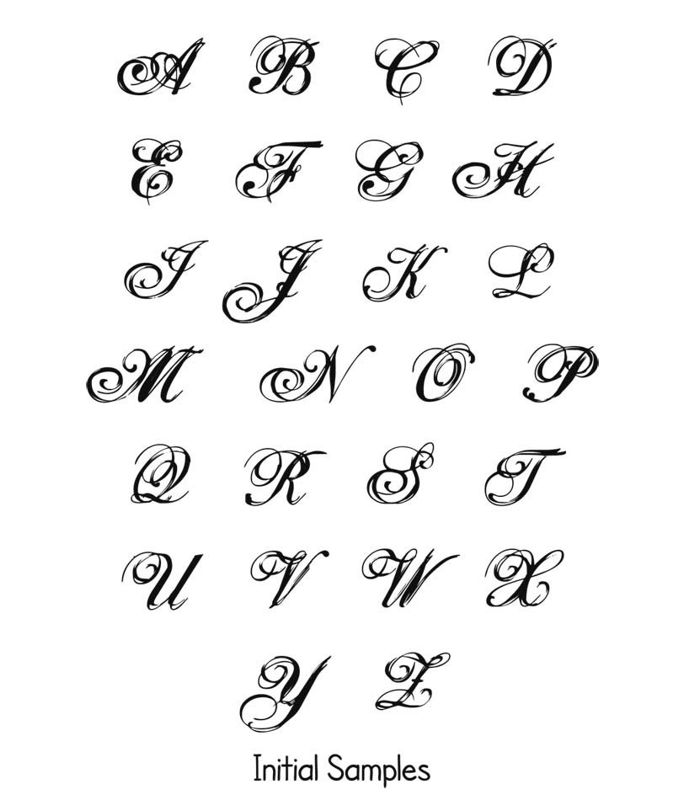 Cursive Initial Notepad