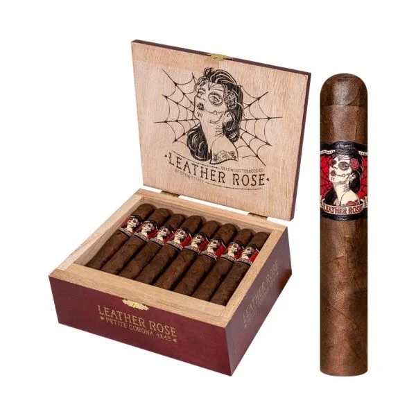 Deadwood Tobacco Leather Rose by Drew Estate Petite Corona (pk/5)