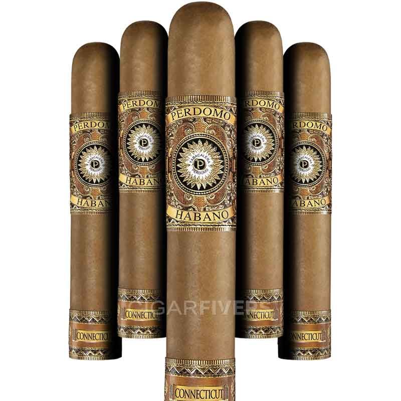 Perdomo Habano Bourbon Barrel-Aged Connecticut Robusto (pk/5)