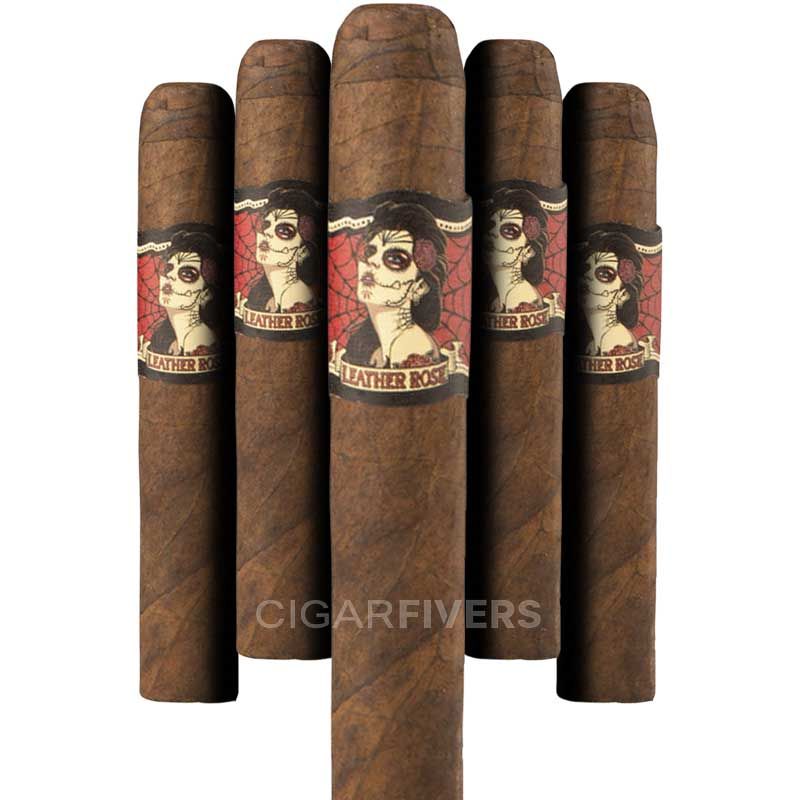 Deadwood Tobacco Leather Rose by Drew Estate Petite Corona (pk/5)