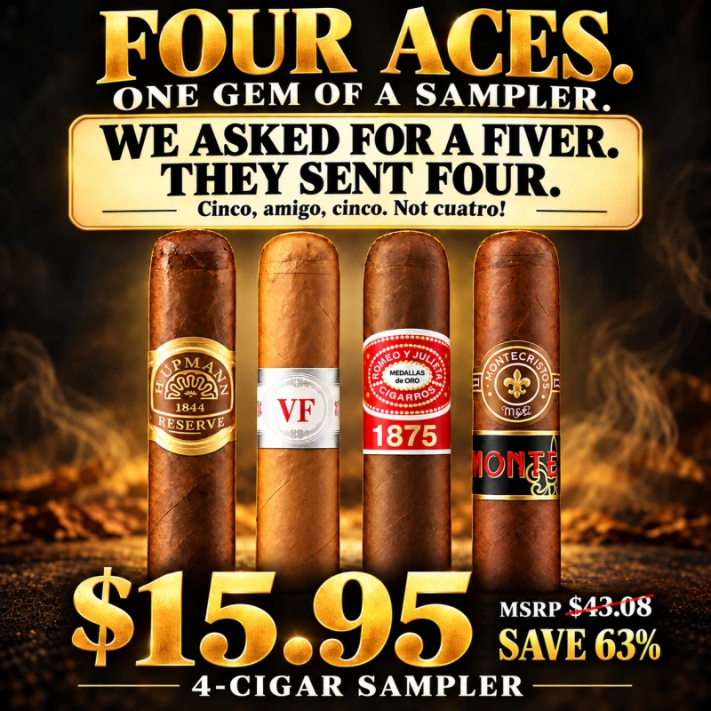 Four Aces Dominican 4 Cigar Sampler