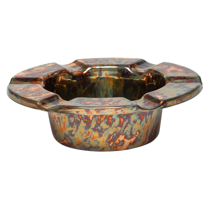 Stinky Cigar® One Piece Ashtray Black Nickel Plated