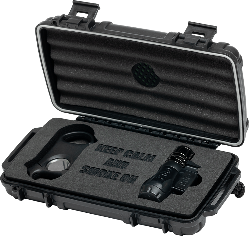 Cigar Caddy® Essentials Gift Set Black