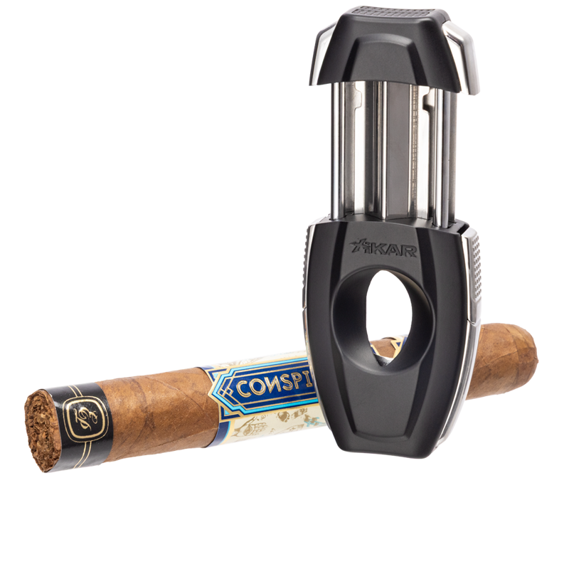XIKAR® Flip Dual Cigar Cutter Black & Bronze