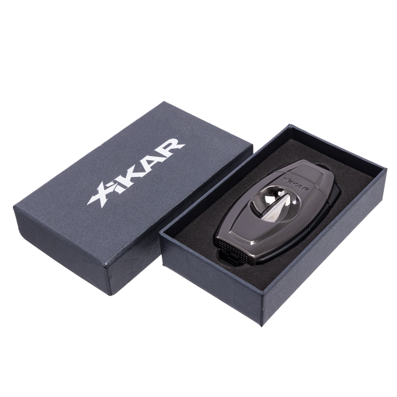 XIKAR® Flip Dual Cigar Cutter Black & Bronze