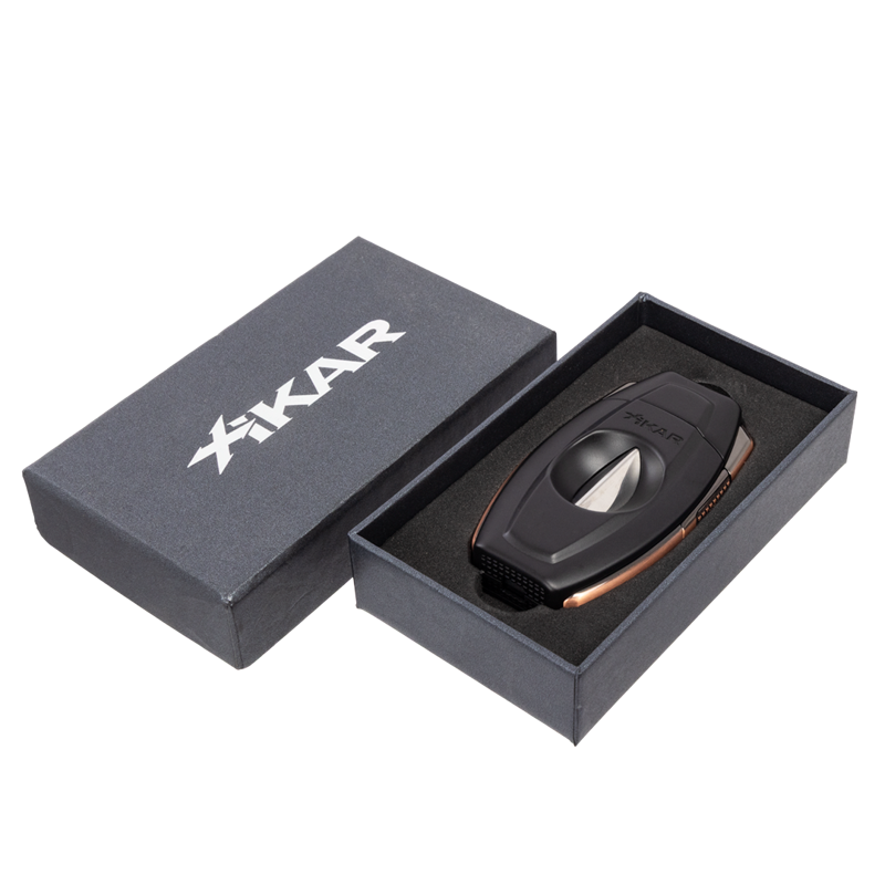 XIKAR® Flip Dual Cigar Cutter Black & Bronze