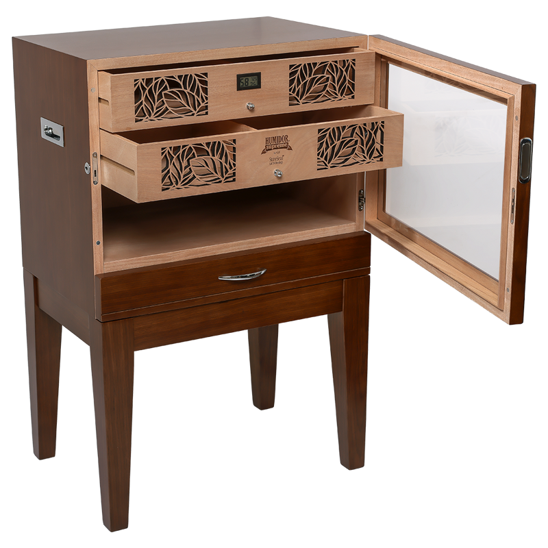 Humidor Supreme® Balthazar II End Table Humidor Black Oak