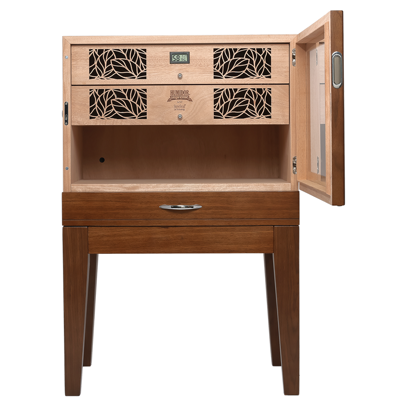 Humidor Supreme® Balthazar II End Table Humidor Black Oak