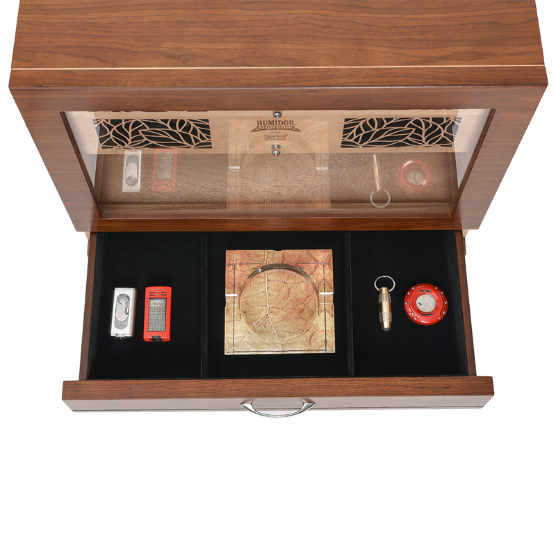 Humidor Supreme® Balthazar II End Table Humidor Black Oak