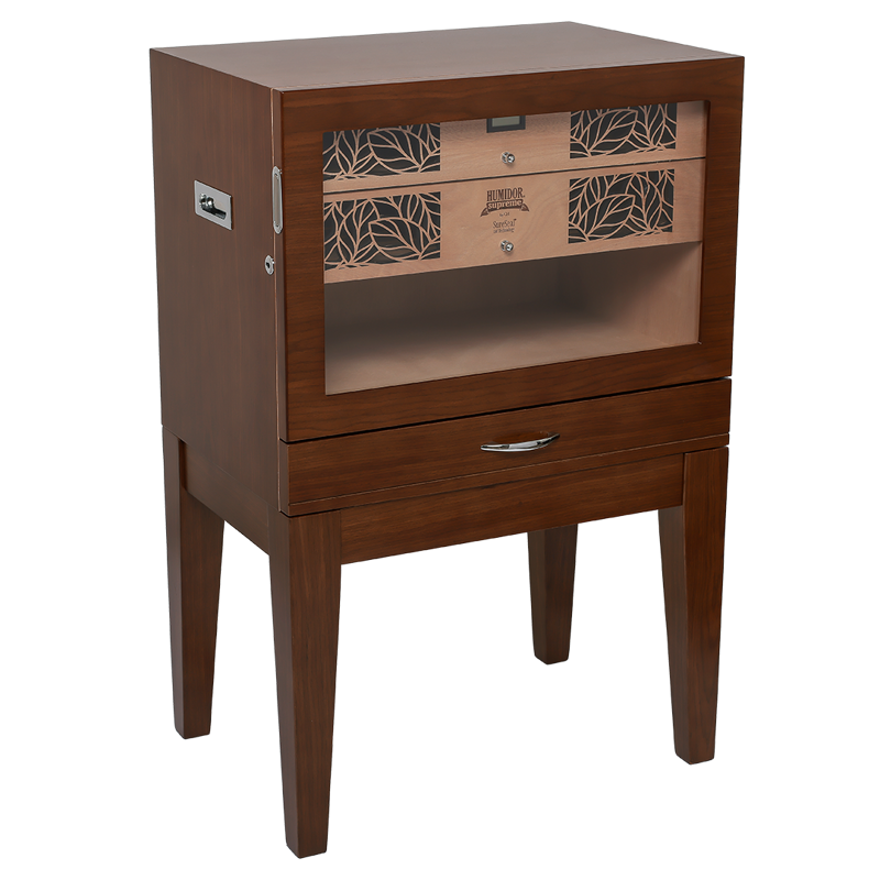 Humidor Supreme® Balthazar II End Table Humidor Black Oak