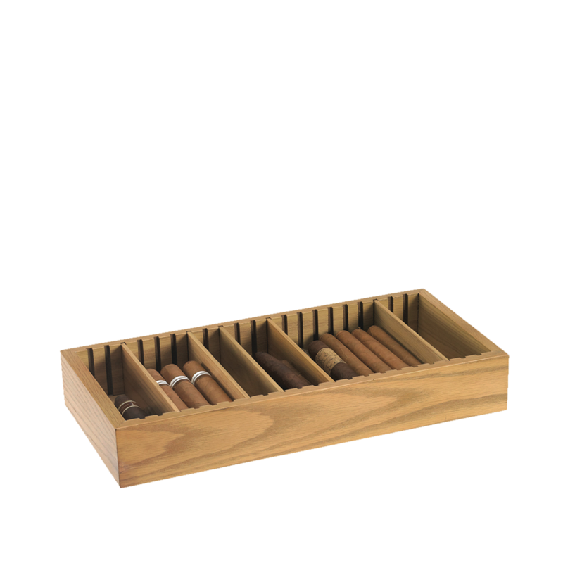 Humidor Supreme® Space Save Adjustable Cigar Tray MAHOGANY