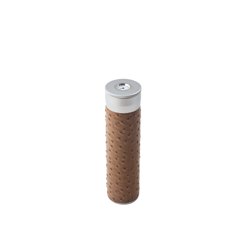 Cigar Tube With Hygrometer Crocodile Finish