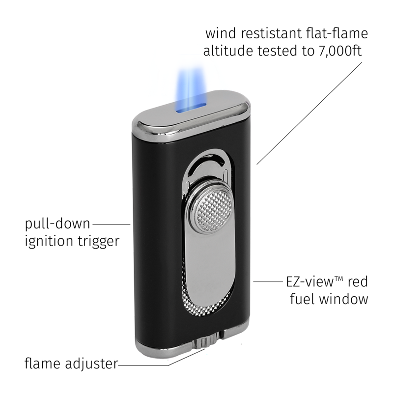 XIKAR® Verano Flat-flame Lighter G2 FLAT