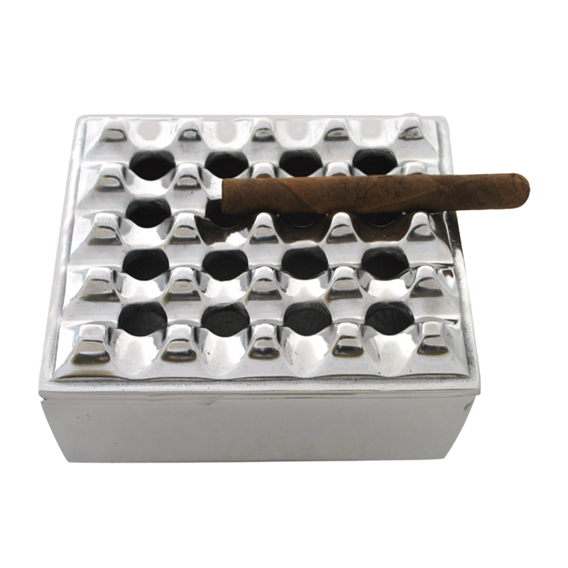 QUALITY IMPORTERS ASHTRAY STAINLESS STEEL RECTANGULAR