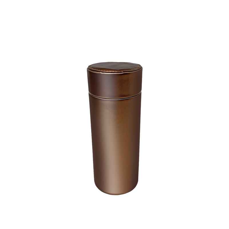 Leather Humidor Tube Black TRAVEL