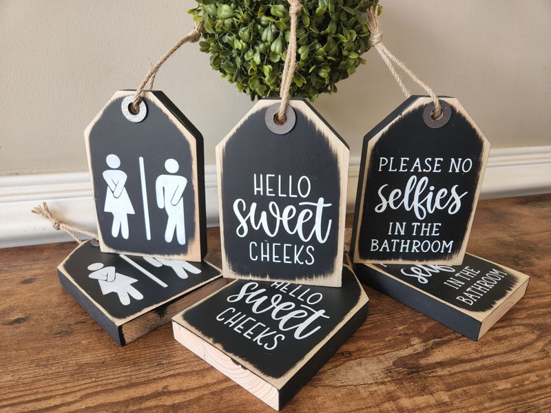Funny Bathroom Tags