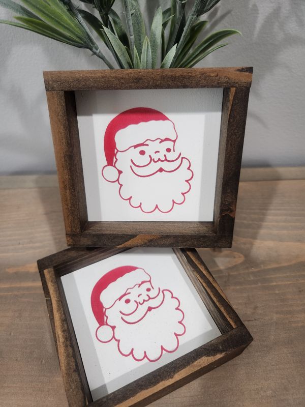SANTA FACE SIGN 4X4