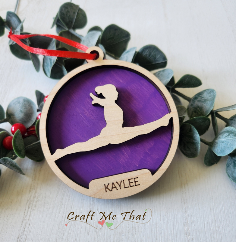 Personalized Gymnastics Ornament