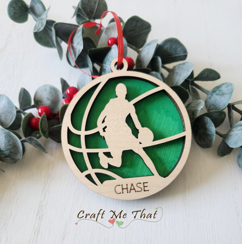Personalized Basketball Ornament