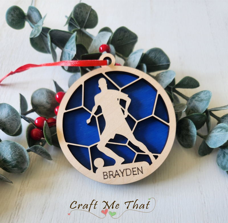 Personalized Soccer Ornament