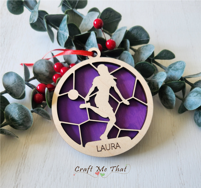 Personalized Soccer Ornament