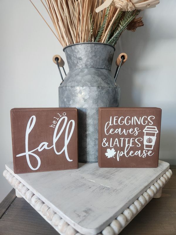 Hello Fall Mini Sign