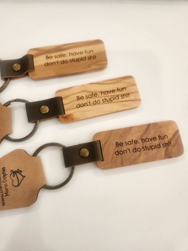 Be Safe, Have Fun Keychain