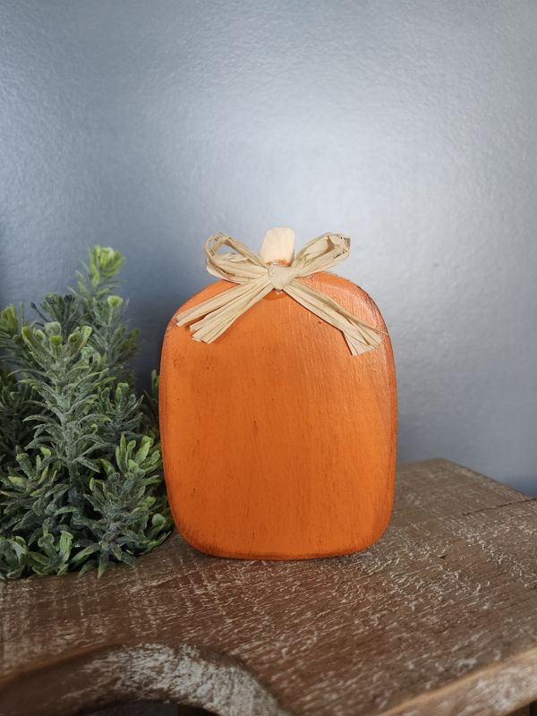 Orange Wood Pumpkin