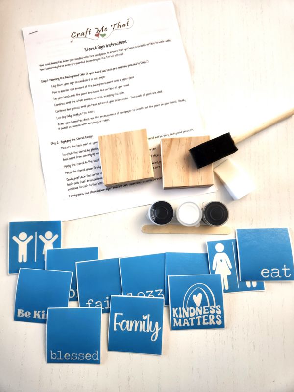DIY Paint Kit  Mini Block Signs