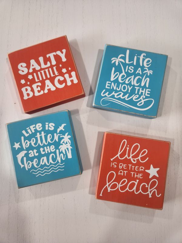 Beach Theme Square Signs