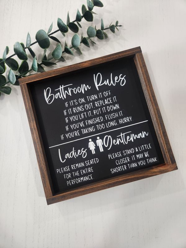 Bathroom Rules