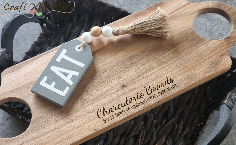 2 Hole Handle Charcuterie Board