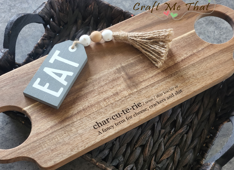 2 Hole Handle Charcuterie Board
