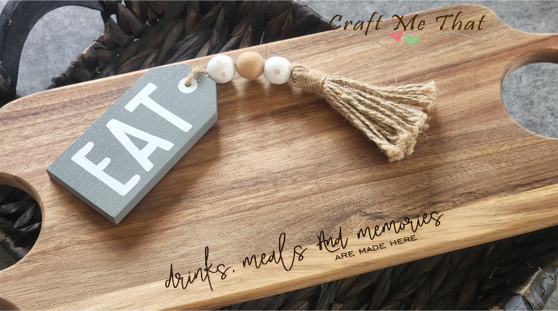 2 Hole Handle Charcuterie Board
