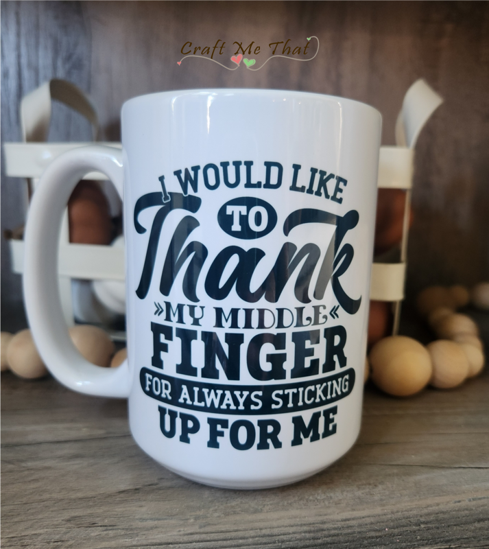 Thanking My Middle Finger Mug