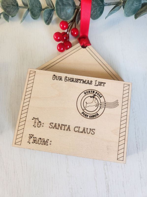 Letter to Santa Envelope Ornament