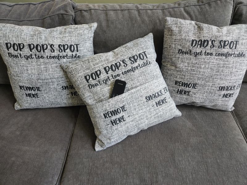 Dad's Spot, Pocket Pillow