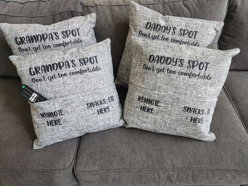Dad's Spot, Pocket Pillow