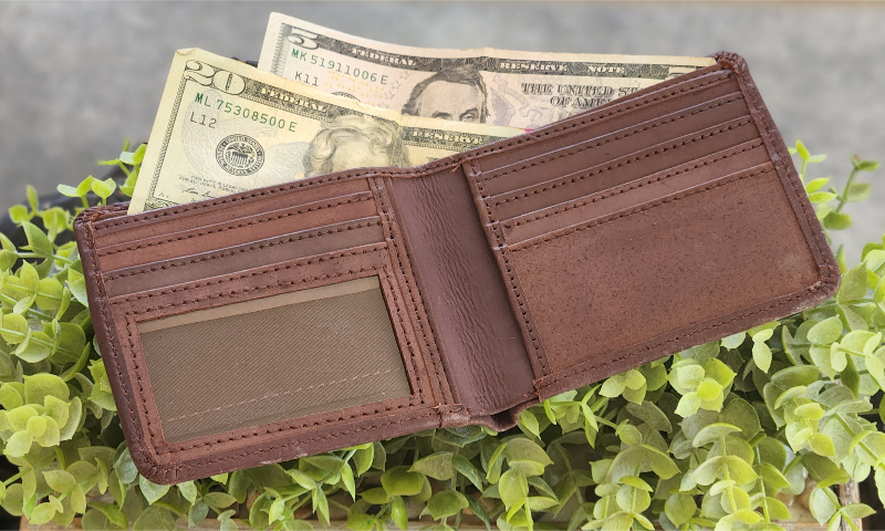 Leather Engraved Dad Wallet