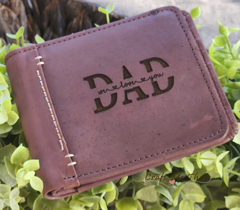 Leather Engraved Dad Wallet