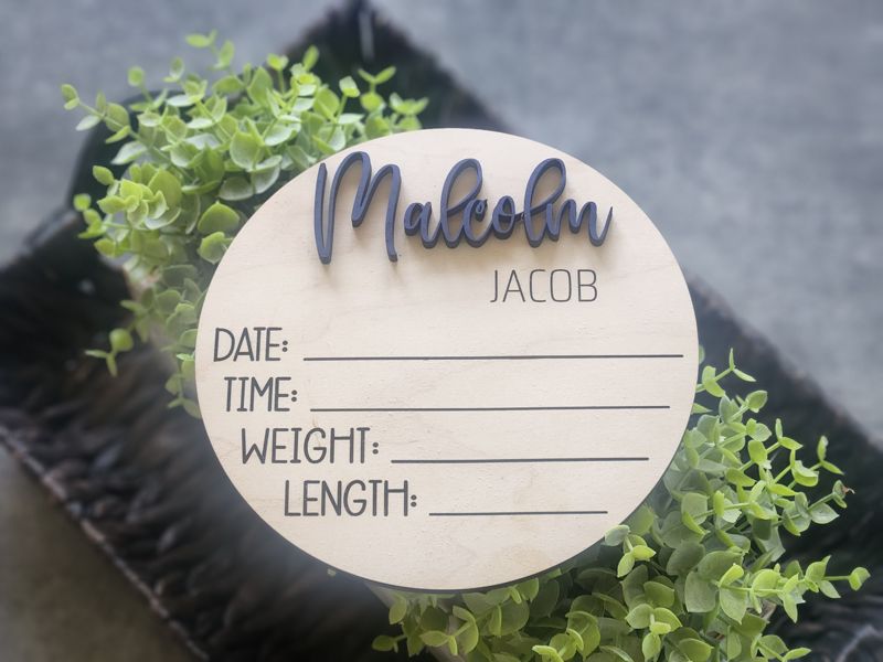 Baby Announcement Sign