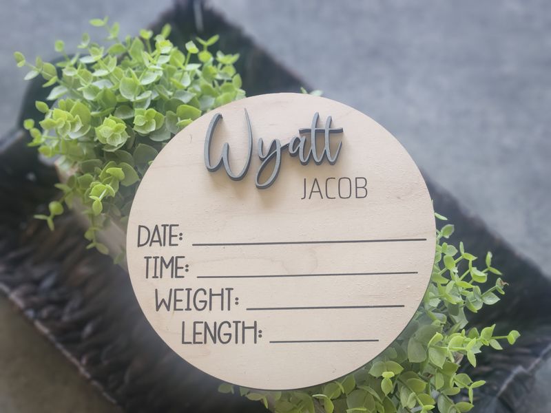 Baby Announcement Sign
